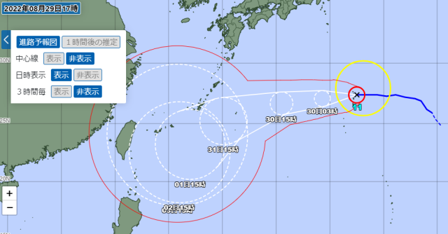 台風11号2022の最新進路予想！米軍Windyや気象庁ヨーロッパの予報のまとめ！６