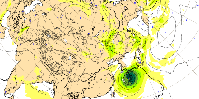 台風14号2022の米軍やWindyヨーロッパ最新進路予想！九州に接近するのはいつ？３