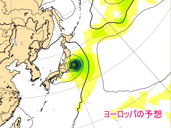 台風7号の米軍やヨーロッパの進路予想図！関東に接近上陸するのはいつ？4