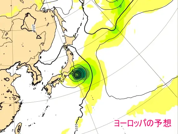 台風7号の米軍やヨーロッパの進路予想図！関東に接近上陸するのはいつ？3