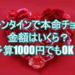 バレンタインで本命チョコの金額はいくら？予算1000円でもOK？６