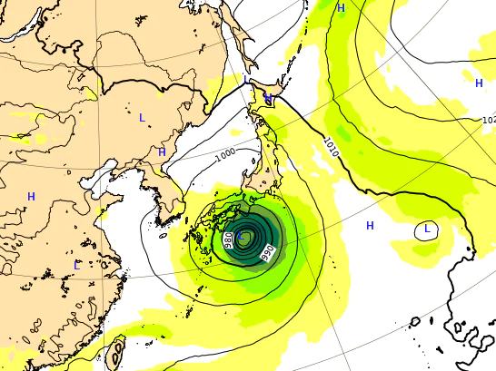 台風6号2023が東海地方に最接近するのはいつ？米軍とヨーロッパやWindyの進路予想！２