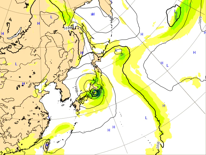 台風7号2023の米軍やヨーロッパとWindyの進路予想は？東海地方にいつ接近する？ｂ
