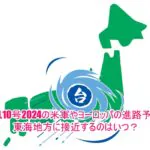 台風10号2024の米軍やヨーロッパの進路予想！東海地方に接近するのはいつ？6