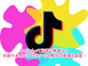 きゃにょんって何者で職業は？年齢や本名などプロフィールと無加工画像も調査！１