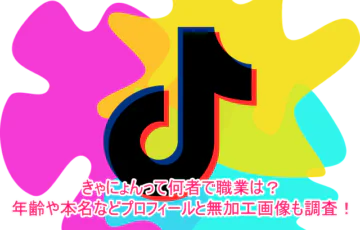 きゃにょんって何者で職業は？年齢や本名などプロフィールと無加工画像も調査！１