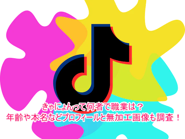 きゃにょんって何者で職業は？年齢や本名などプロフィールと無加工画像も調査！１