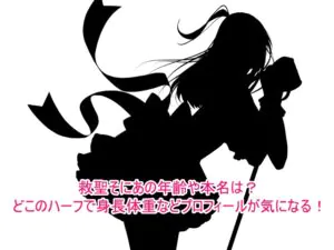 救聖そにあの年齢や本名は？どこのハーフで身長体重などプロフィールが気になる！