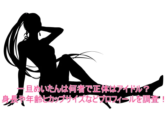 一旦めいたんは何者で正体はアイドル?身長や年齢とカップサイズなどプロフィールを調査!